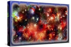 Cosmic Red 5-RUNA-Stretched Canvas