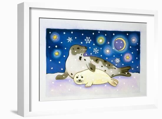 Cosmic Seals, 1997-Cathy Baxter-Framed Giclee Print