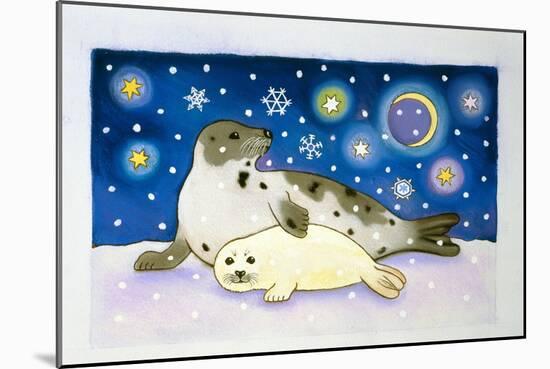 Cosmic Seals, 1997-Cathy Baxter-Mounted Giclee Print