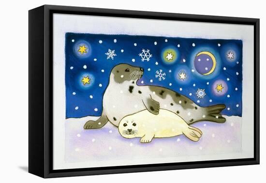 Cosmic Seals, 1997-Cathy Baxter-Framed Stretched Canvas