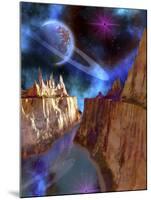 Cosmic Seascape On Another World-Stocktrek Images-Mounted Photographic Print