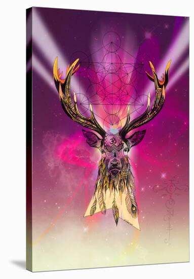 Cosmic Stag-Karin Roberts-Stretched Canvas