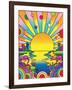 Cosmic Sun-Howie Green-Framed Giclee Print