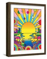 Cosmic Sun-Howie Green-Framed Giclee Print