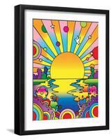 Cosmic Sun-Howie Green-Framed Giclee Print