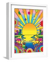 Cosmic Sun-Howie Green-Framed Giclee Print