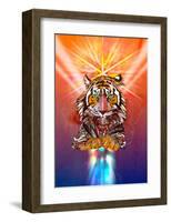 Cosmic Tiger-Karin Roberts-Framed Art Print