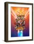 Cosmic Tiger-Karin Roberts-Framed Art Print