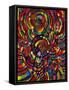 Cosmic Umbrella Lady-Howie Green-Framed Stretched Canvas