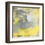 Cosmic Yellow mate-Jace Grey-Framed Art Print