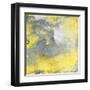 Cosmic Yellow mate-Jace Grey-Framed Art Print