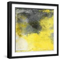 Cosmic Yellow-Jace Grey-Framed Art Print