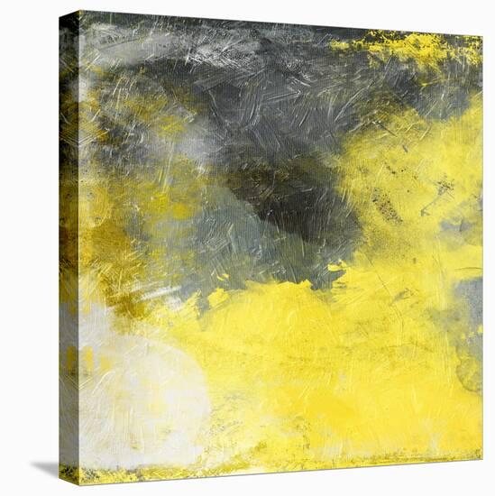 Cosmic Yellow-Jace Grey-Stretched Canvas