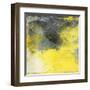 Cosmic Yellow-Jace Grey-Framed Art Print