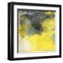 Cosmic Yellow-Jace Grey-Framed Art Print