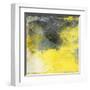 Cosmic Yellow-Jace Grey-Framed Art Print