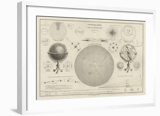 Cosmography, a Collection of Diagrams on Various Planetary Systems-null-Framed Giclee Print