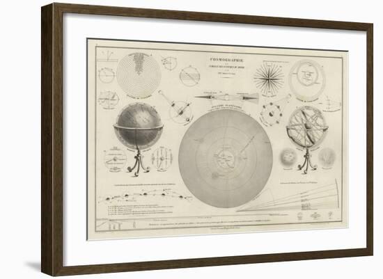 Cosmography, a Collection of Diagrams on Various Planetary Systems-null-Framed Giclee Print