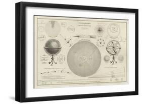 Cosmography, a Collection of Diagrams on Various Planetary Systems-null-Framed Giclee Print