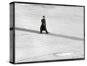 Cosmonaut Yuri Gagarin at Airport, Where Soviet Dignitaries Wait to Honor Him-James Whitmore-Stretched Canvas