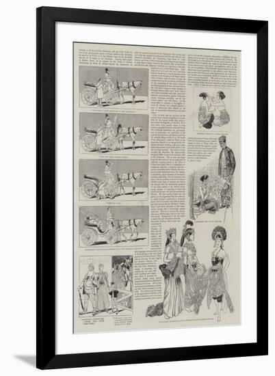 Cosmopolitan Notes at the Paris Exhibition-null-Framed Giclee Print