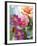 Cosmos, Dahlias and Roses (Fabric Flowers)-Roland Krieg-Framed Photographic Print