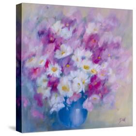 Cosmos et Marguerites-Genevieve Dolle-Stretched Canvas