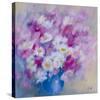 Cosmos et Marguerites-Genevieve Dolle-Stretched Canvas