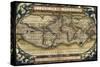 Cosmos Ortelius World Map 1570-Vintage Lavoie-Stretched Canvas