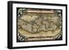 Cosmos Ortelius World Map 1570-Vintage Lavoie-Framed Giclee Print