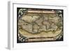 Cosmos Ortelius World Map 1570-Vintage Lavoie-Framed Giclee Print