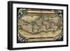 Cosmos-Ortelius World Map 1570-Vintage Lavoie-Framed Giclee Print