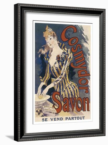 Cosmydor Savon, 1891-Jules Chéret-Framed Giclee Print