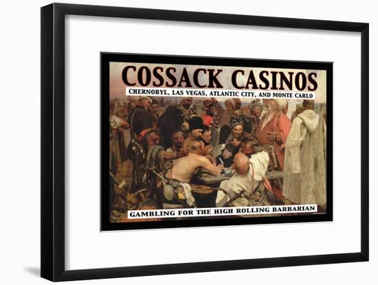 Cossack Casinos: Gambling for the High Rolling Barbarian-null-Framed Art Print