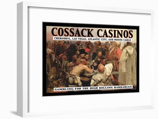 Cossack Casinos: Gambling for the High Rolling Barbarian-null-Framed Art Print