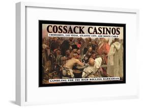 Cossack Casinos: Gambling for the High Rolling Barbarian-null-Framed Art Print