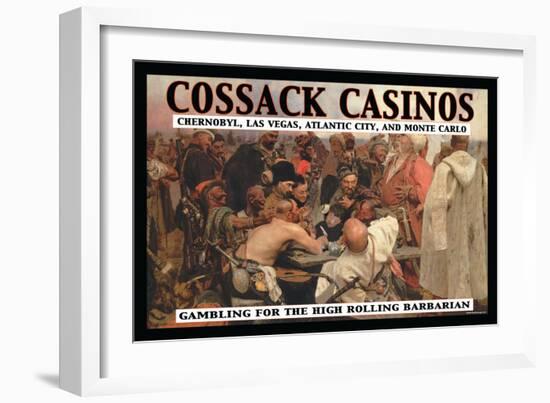 Cossack Casinos: Gambling for the High Rolling Barbarian-null-Framed Art Print