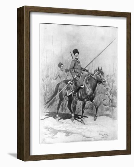 Cossack Cavalry, 1914-Georges Bertin Scott-Framed Giclee Print