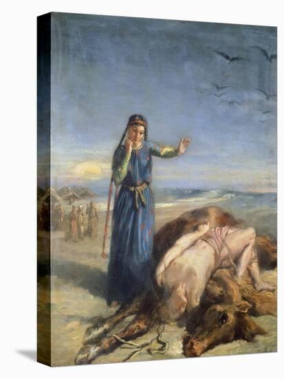 Cossack Girl Finding Body of Mazepa, 1851-Theodore Chasseriau-Stretched Canvas