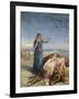 Cossack Girl Finding Body of Mazepa, 1851-Theodore Chasseriau-Framed Giclee Print