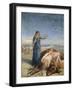 Cossack Girl Finding Body of Mazepa, 1851-Theodore Chasseriau-Framed Giclee Print