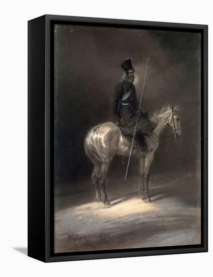 Cossack on Horseback, 1837-Franz Kruger-Framed Stretched Canvas