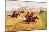 Cossacks Charging Into Battle-Franz Roubaud-Mounted Giclee Print