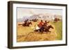 Cossacks Charging Into Battle-Franz Roubaud-Framed Premium Giclee Print