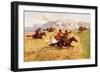 Cossacks Charging Into Battle-Franz Roubaud-Framed Premium Giclee Print