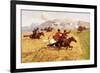 Cossacks Charging Into Battle-Franz Roubaud-Framed Giclee Print