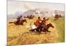 Cossacks Charging Into Battle-Franz Roubaud-Mounted Giclee Print