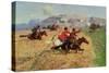 Cossacks Charging into Battle-Roubaud-Stretched Canvas