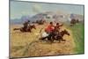 Cossacks Charging into Battle-Roubaud-Mounted Giclee Print