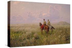 Cossacks in the Steppe, 1900s-Sergei Ivanovich Vasilkovsky-Stretched Canvas